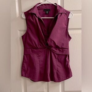 APOSTROPHE~ PURPLE SLEEVELESS BLOUSE~LG